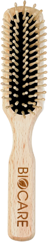 Biocare Narrow Wooden Hairbrush With Pins