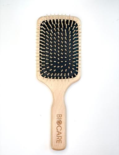 Biocare Grote Houten Haarborstel Met Pinnen
