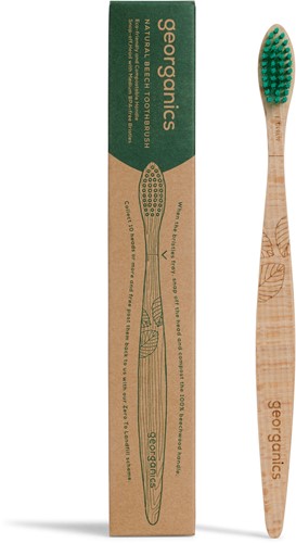 Georganics Beechwood Tandenborstel - Medium