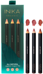 INIKA All Natural Lip Crayon Trio
