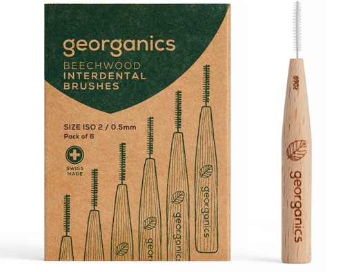 Georganics Beechwood Interdental Brush - ISO-2