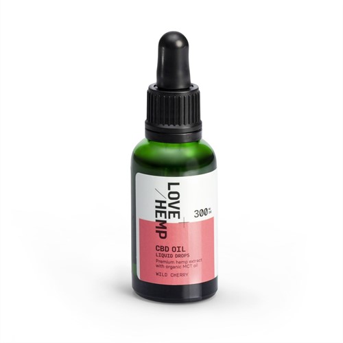 Love Hemp 300mg 1% CBD Oil – 30ml Wild Cherry