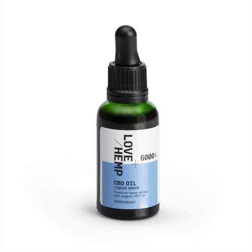 Love Hemp 6000mg 20% CBD Oil Drops – 30ml Peppermint