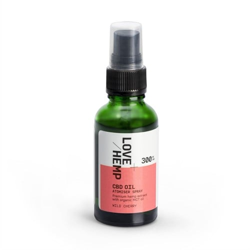 Love Hemp 300mg 1% CBD Oil Spray – Wild Cherry