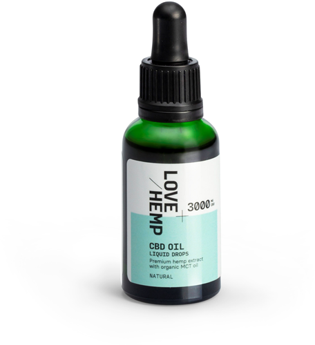 Love Hemp 3000mg 10% CBD Oil – 30ml Natural