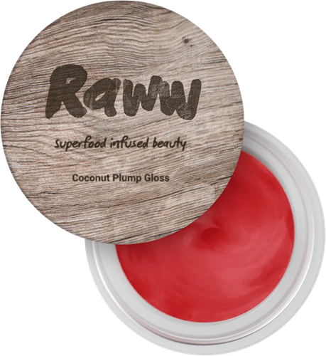 RAWW TESTER  Coconut Plump Gloss in a Pot – Sweet Cherry